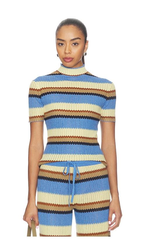 guest in residence palazzo top in multi. - size l (also in xs, s, m)