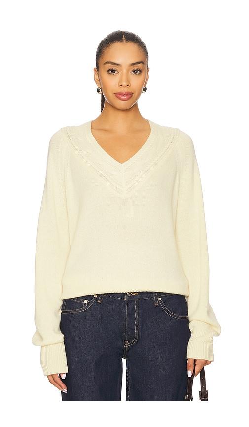 guest in residence the varsity v sweater in yellow. - size s (also in xs, xl)