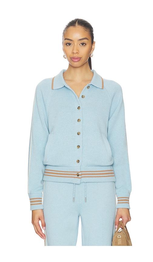 guest in residence varsity jacket in baby blue. - size m (also in s)