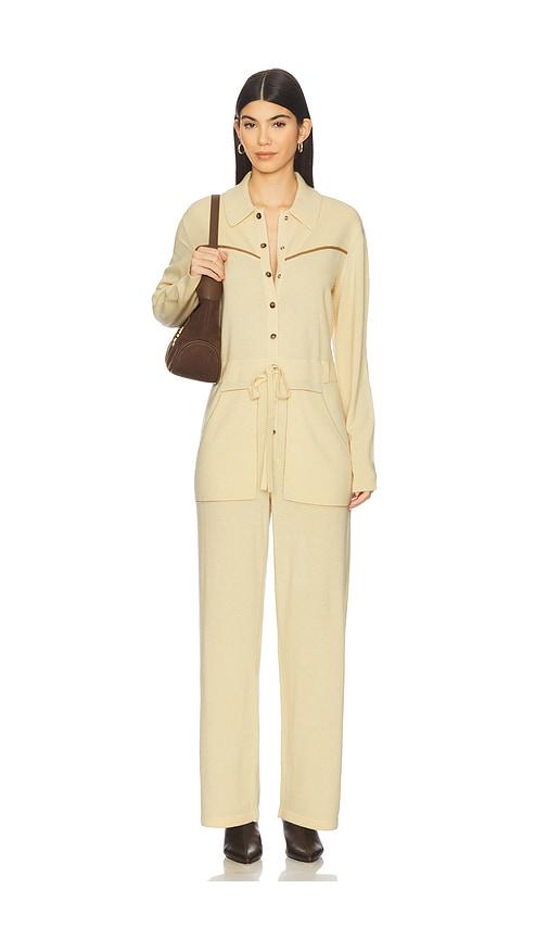 guest in residence western everywear coverall in lemon. - size m (also in xl)