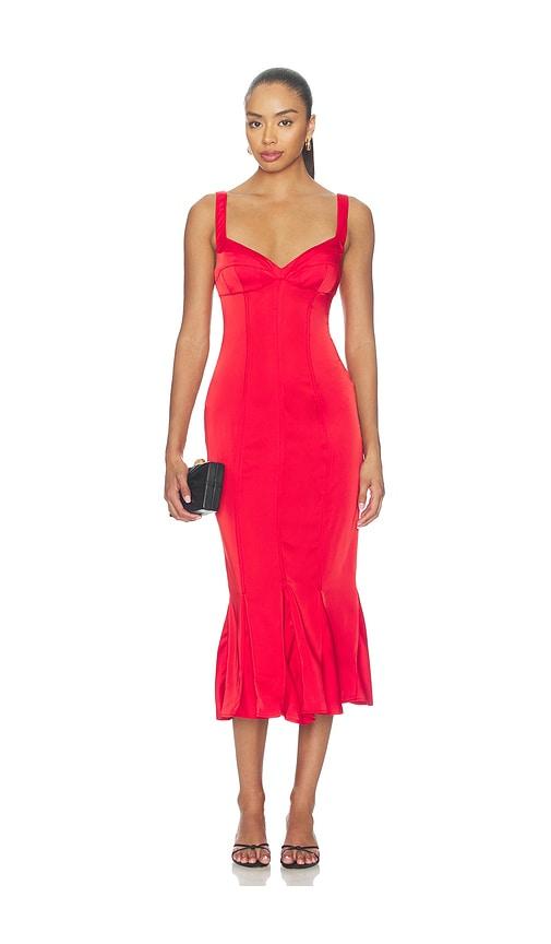 guizio amelie bra dress in red. - size m (also in xs)
