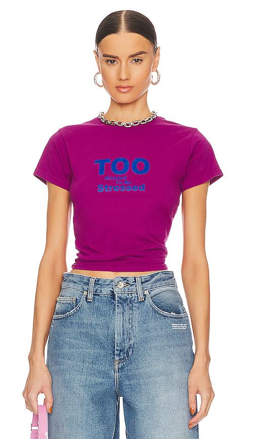 guizio blessed tee in purple. - size xs (also in xxs)