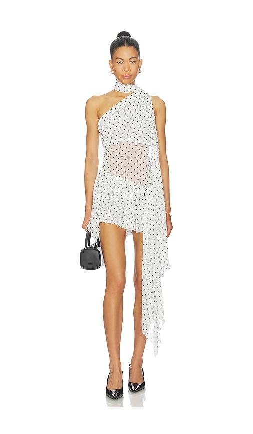 guizio cyrielle dress in white. - size l (also in m, xs)