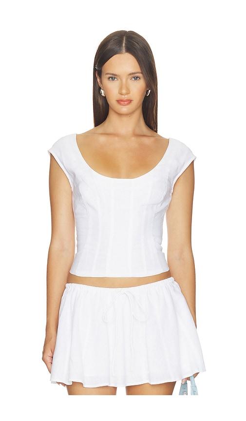 guizio leila top in white. - size m (also in xs)