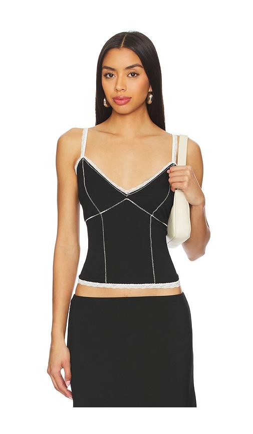 guizio low rise dainty tank in black. - size m (also in xl)