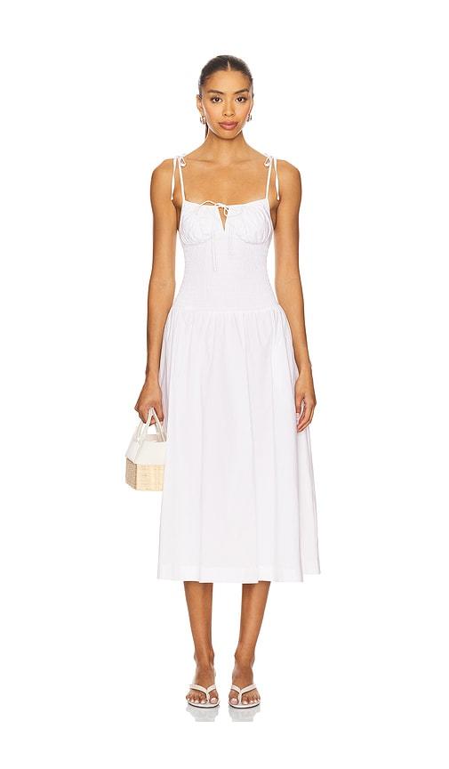 guizio lura midi dress in white. - size m (also in xs)