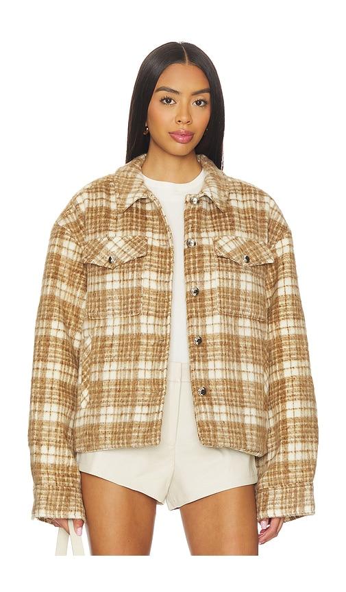 guizio quilted plaid jacket in brown. - size m (also in s, xl, xxl)