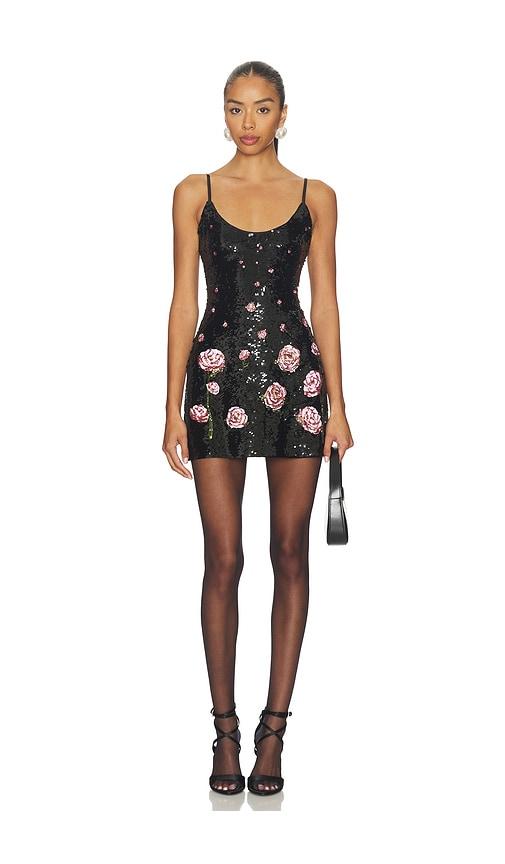 guizio sequin mini dress in black. - size l (also in s, xxs, xs, m, xl)