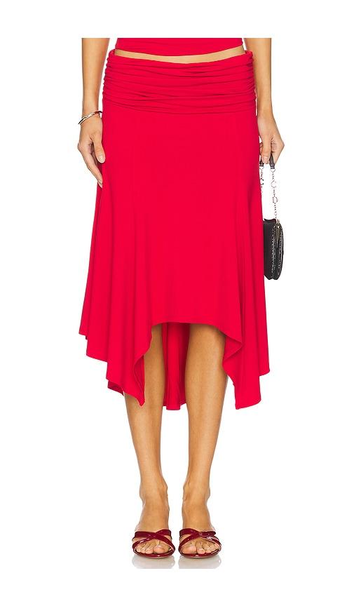 guizio soffiano skirt in red. - size s (also in xs)