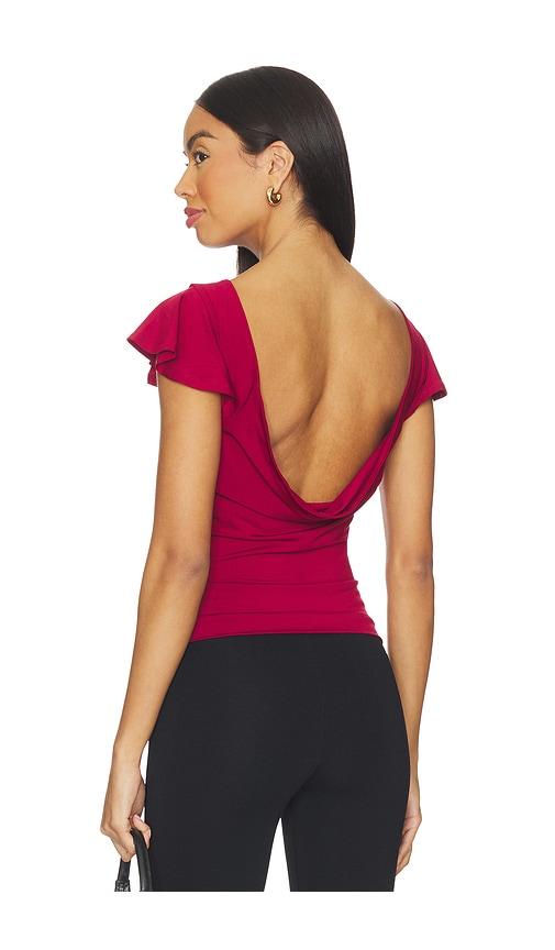 guizio soffiano top in red. - size l (also in xl)