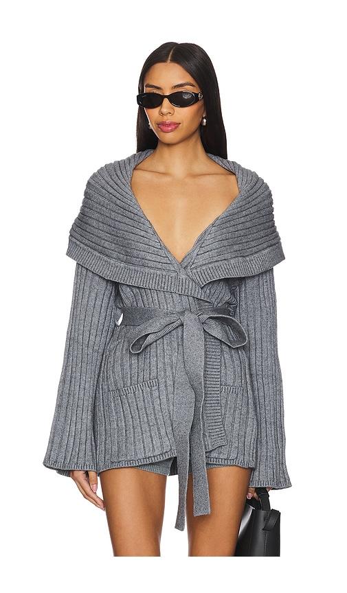guizio tullia slouchy cardigan in grey. - size l/xl (also in s/m)