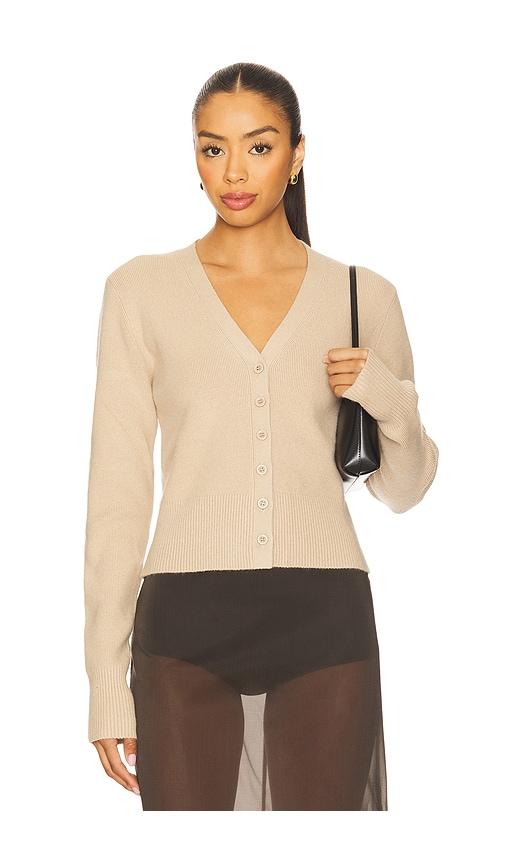 guizio x revolve camelie cardigan in taupe. - size l (also in xs, s, m)