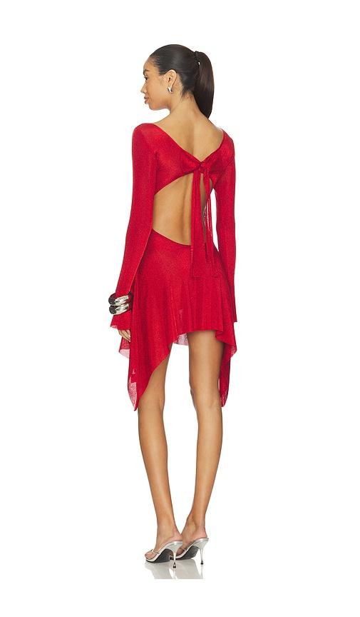 guizio x revolve rose dress in red. - size l (also in s, m)