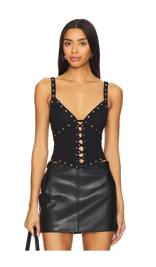 h:ours arya top in black. - size l (also in m, xs)