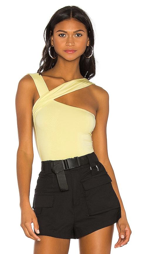 h:ours halsey bodysuit in yellow. - size s (also in xxs, xs, xl)