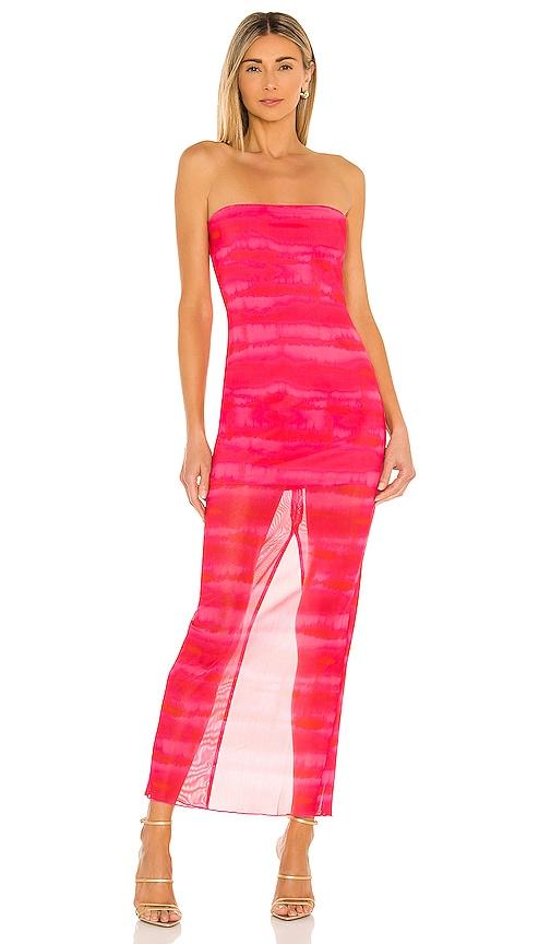 h:ours rios maxi dress in fuchsia. - size m (also in s, xl, xxs)