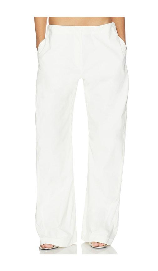 haelo pull on twist pant in white. - size l (also in m)