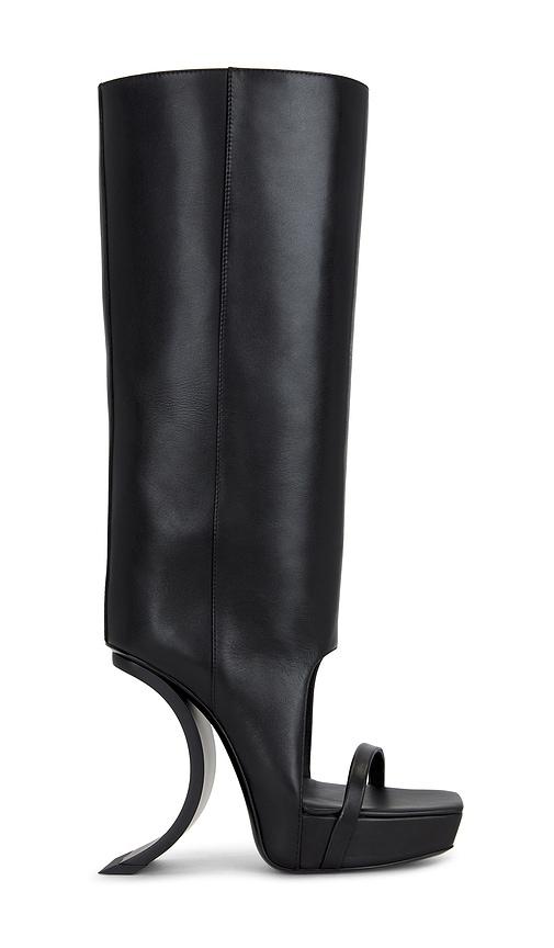 haelo rever boot sandal in black. - size 6 (also in 7)