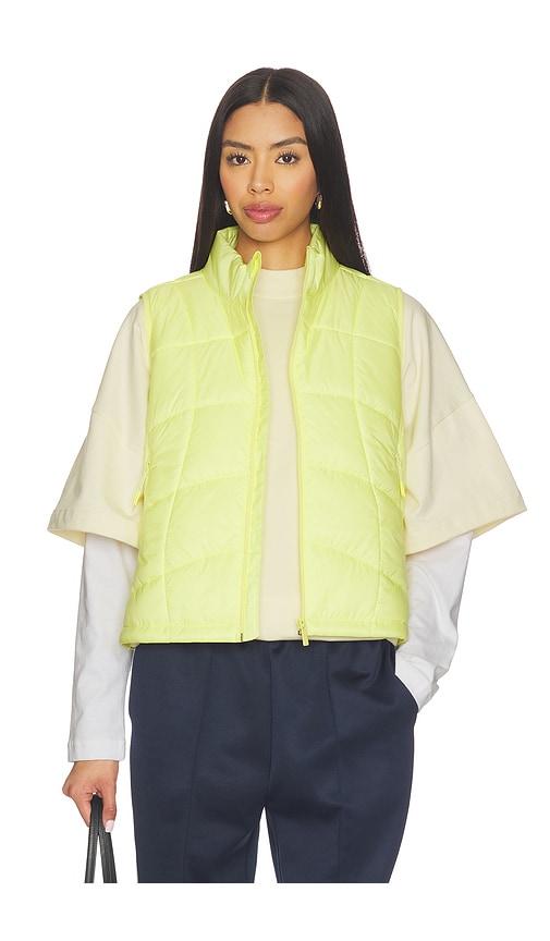 halfdays claude insulated vest in lemon. - size l (also in s, xs, m, xl)