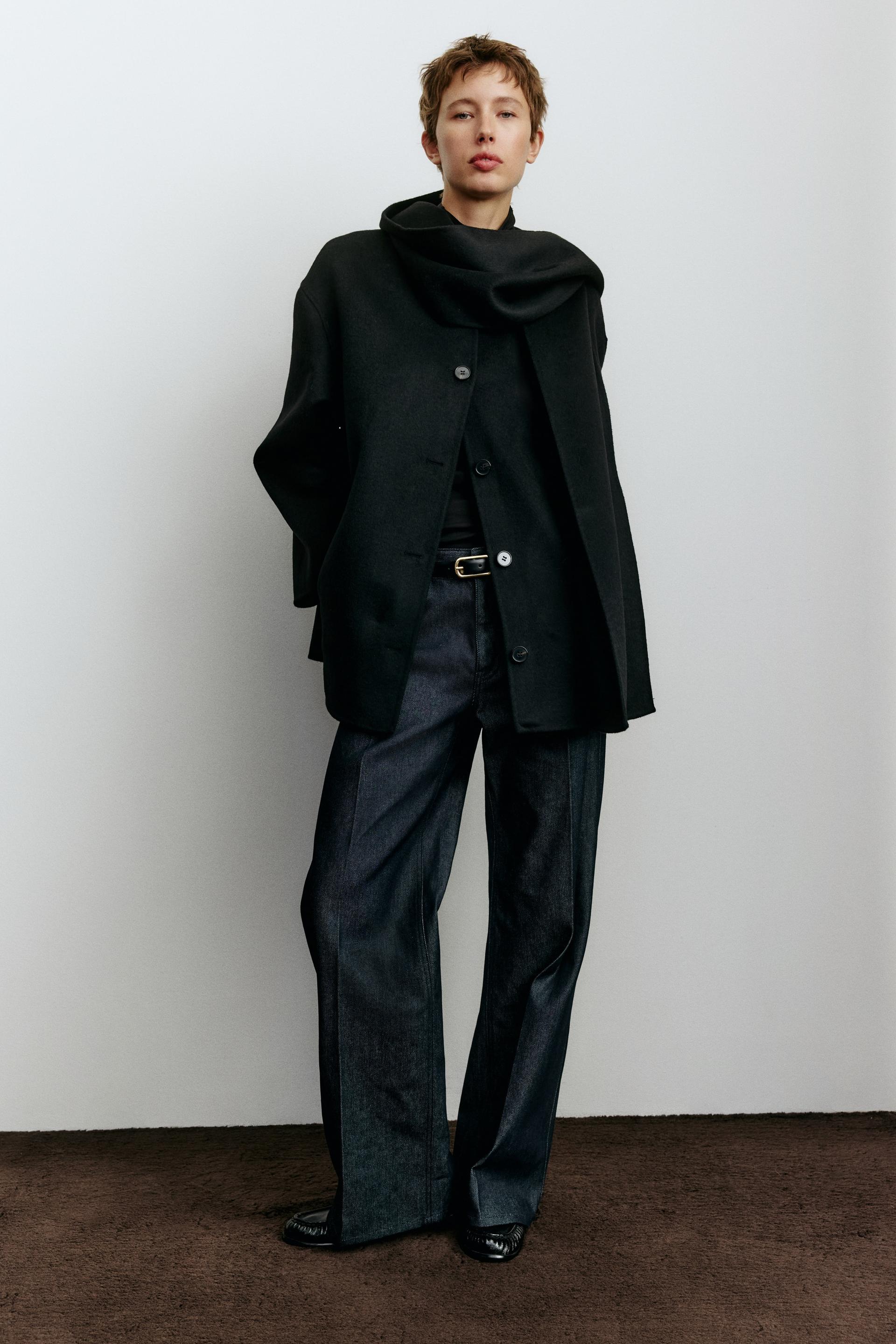 handmade wool-blend coat