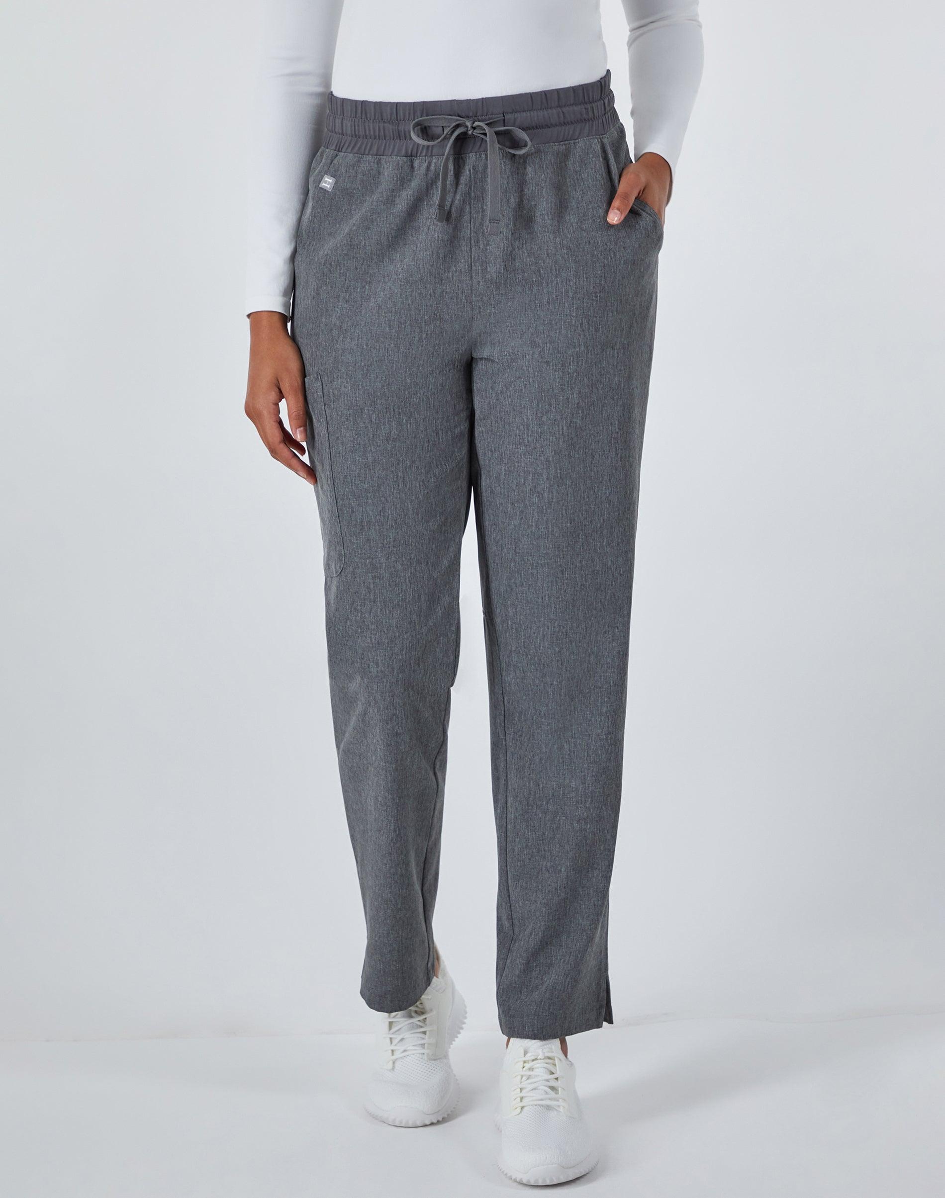 hanes comfort fit scrubs women's scrub pants ebony heather xs