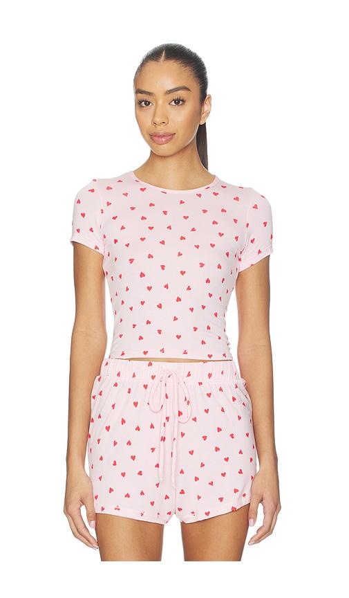 hanky panky baby tee in pink. - size l (also in s, m, xl)