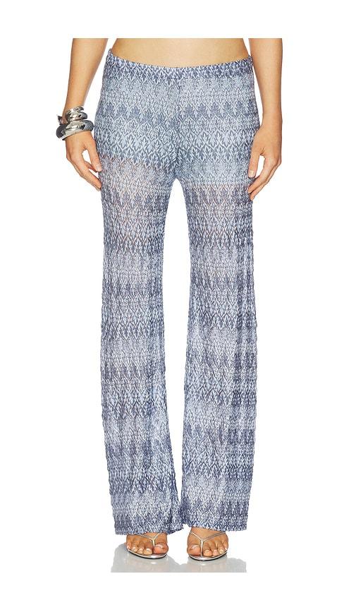 hanne bloch knit trousers in blue. - size s (also in xl)