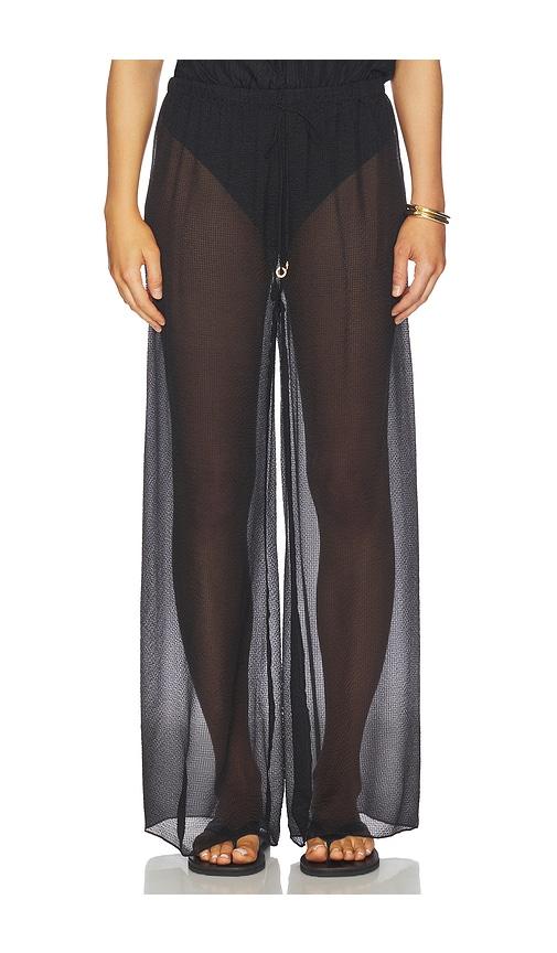 hanne bloch square pants in black. - size l (also in m, s)