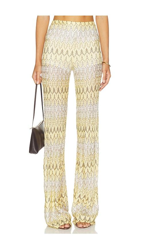 hanne bloch trousers in yellow. - size l (also in m)