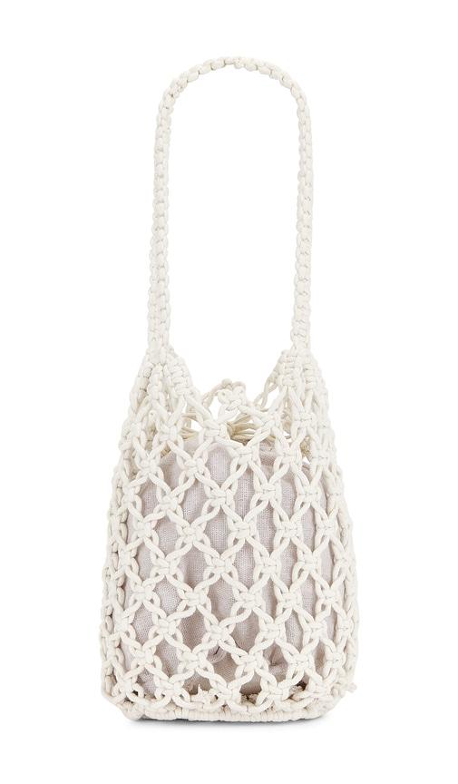 hat attack elodie fisherman bag in white.