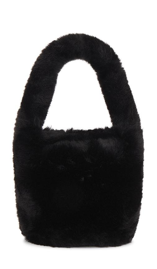 hat attack mini bag in black.