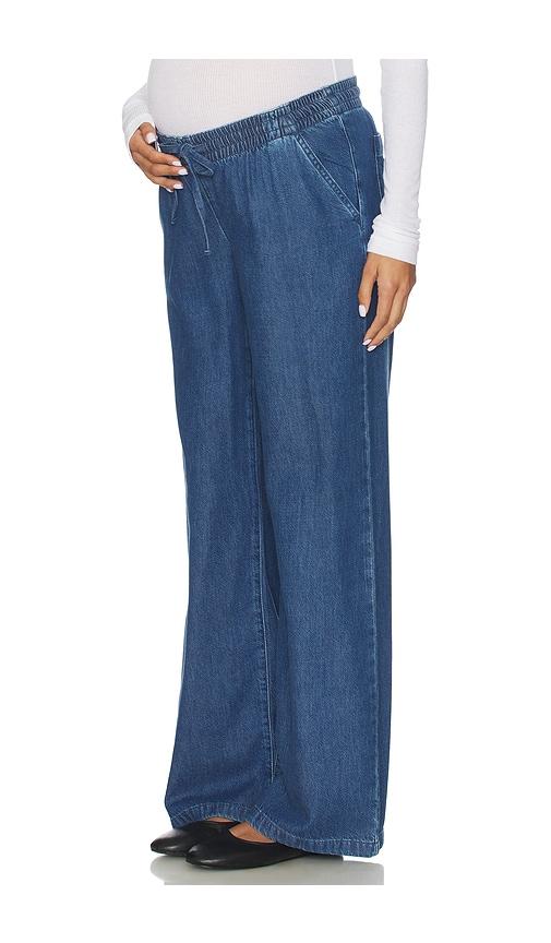 hatch the denim drawstring gavin pant in blue. - size 3 (also in 4)
