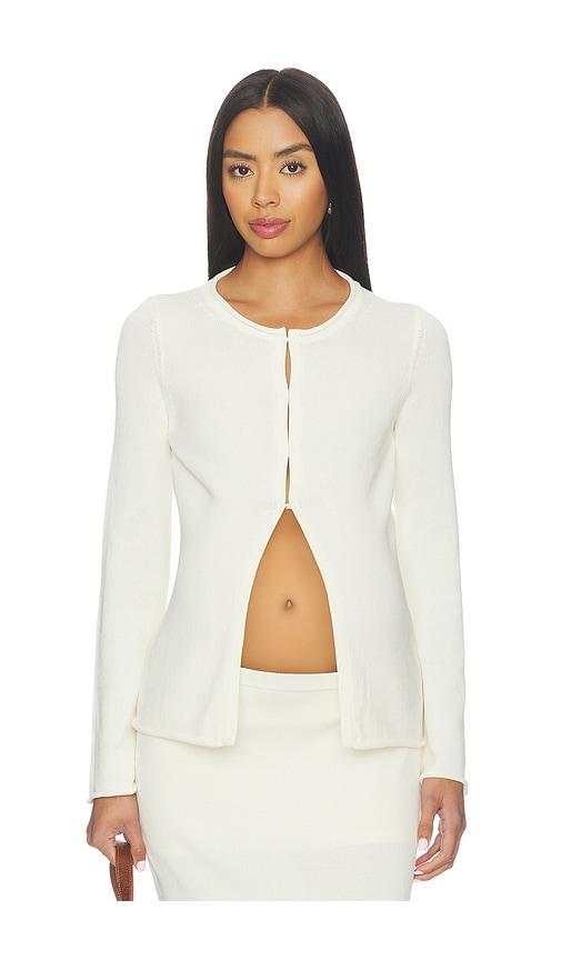 hatch the liana top in beige. - size s (also in xs)