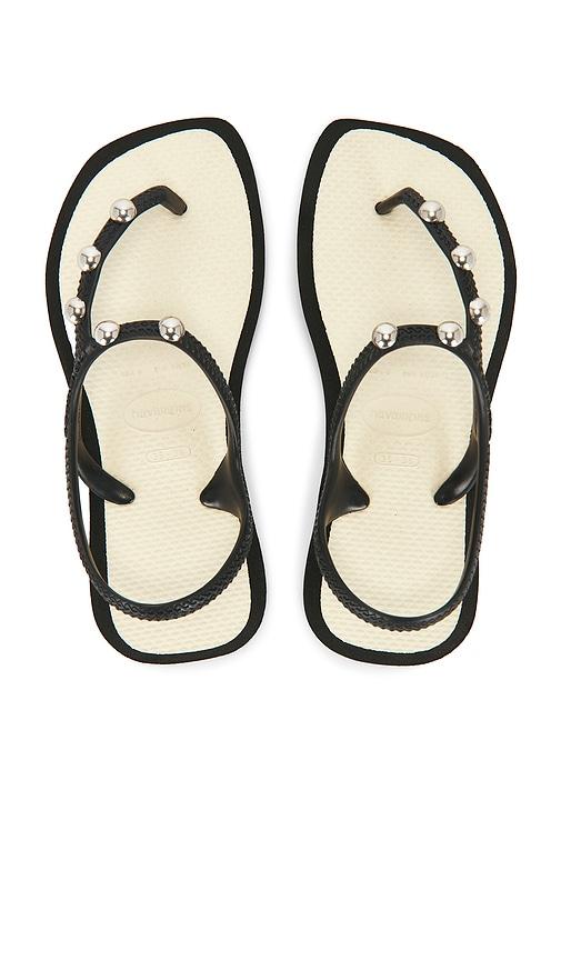 havaianas flash fusion sandal in black. - size 37/38 (also in 39/40)
