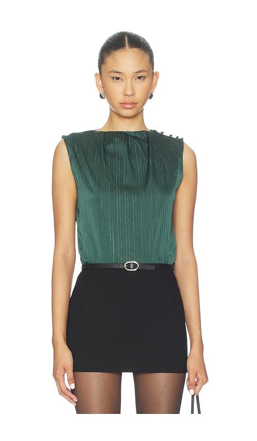 heartloom aggie bodysuit in green. - size s (also in xs)