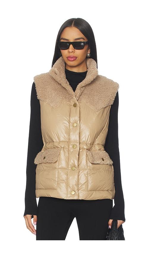 heartloom alex vest in tan. - size m (also in xs)