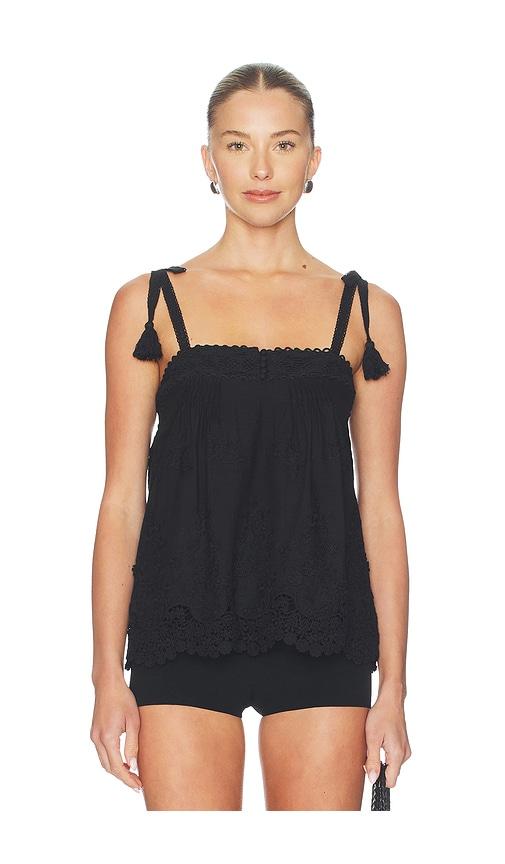 heartloom alexa top in black. - size l (also in xs, s, m)