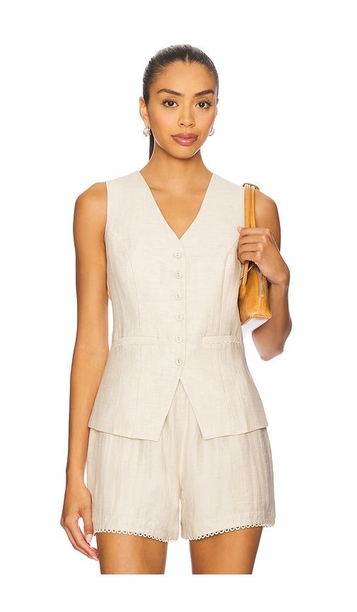 heartloom campari vest in cream. - size s (also in xs)