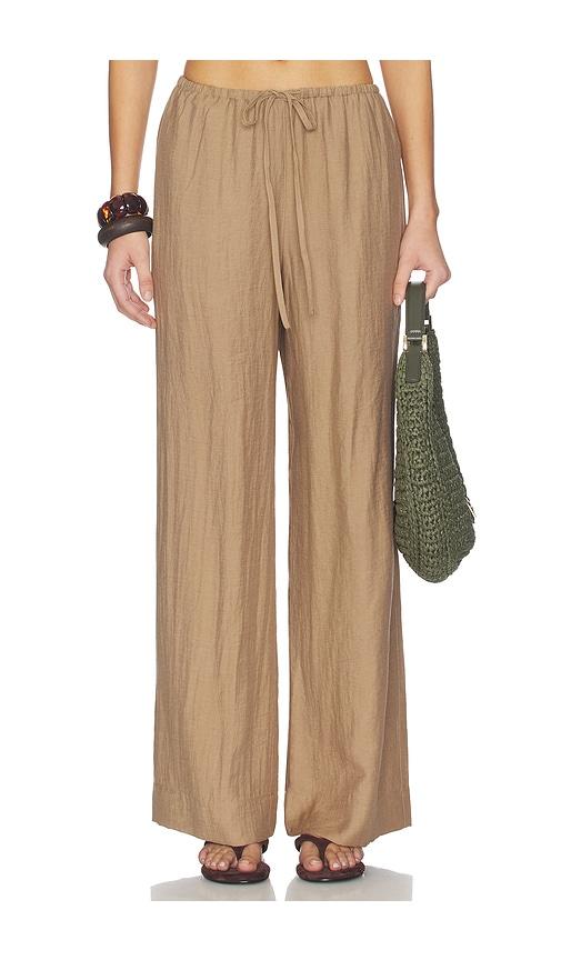 heartloom catalina pant in brown. - size l (also in xs, s, m, xl)