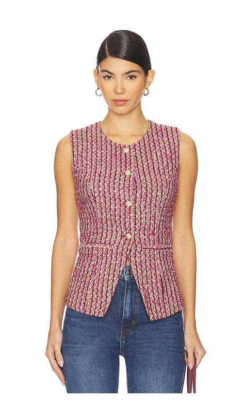 heartloom chase vest in pink. - size m (also in s)