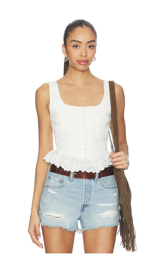 heartloom christine top in white. - size l (also in s, m, xl)