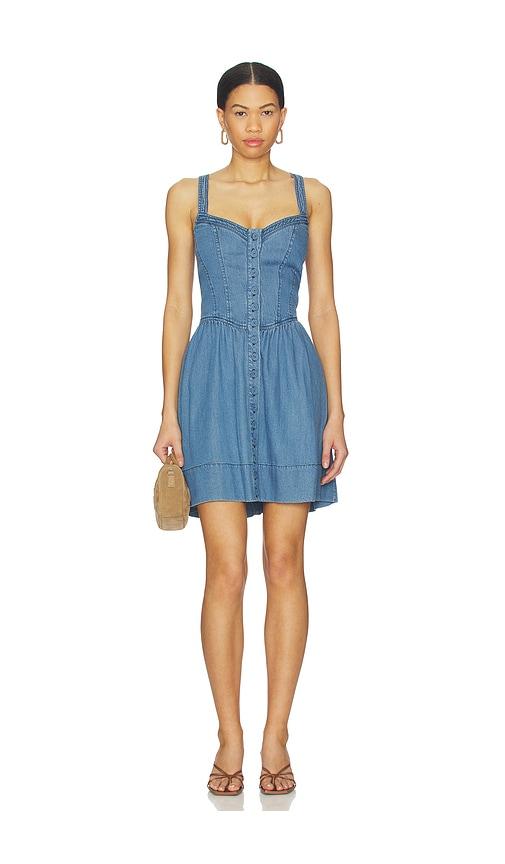 heartloom delaney dress in blue. - size l (also in xs, s, m)