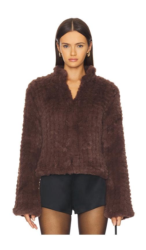 heartloom deline jacket in brown. - size l (also in xs, s, m, xl)