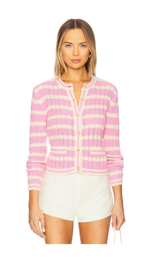 heartloom edolie cardi in pink. - size l (also in s, xs, xl)