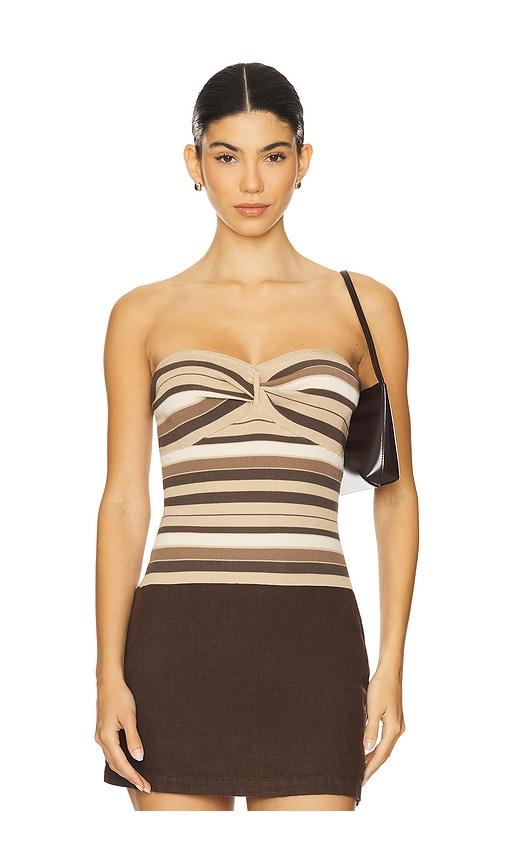 heartloom emmett top in taupe. - size l (also in m)