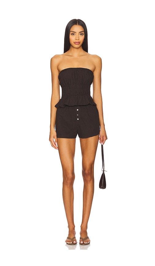 heartloom flora set in chocolate. - size l (also in m, s, xl)
