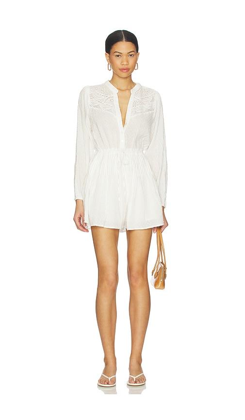 heartloom irisa romper in white. - size l (also in xs, s, xl)