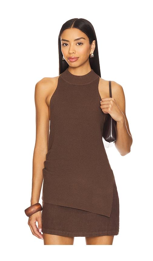 heartloom jones top in chocolate. - size l (also in xs, m)