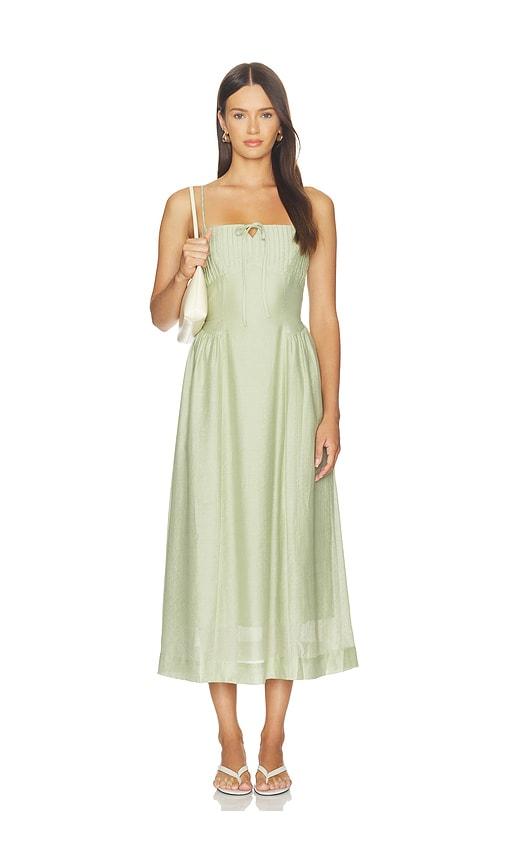 heartloom kaelin dress in sage. - size l (also in xs, s, m, xl)