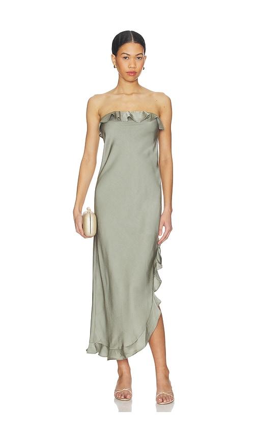 heartloom kylah dress in sage. - size l (also in xs, s, m, xl)